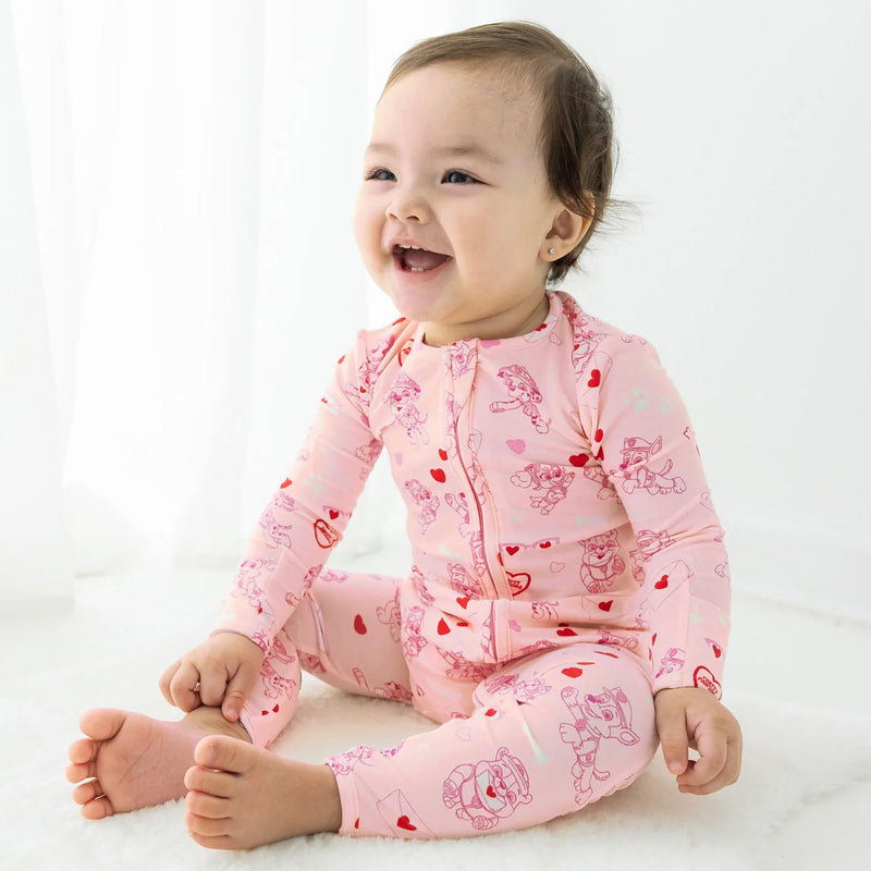 PAW Patrol: Love Paws Pink Bamboo Convertible Footie