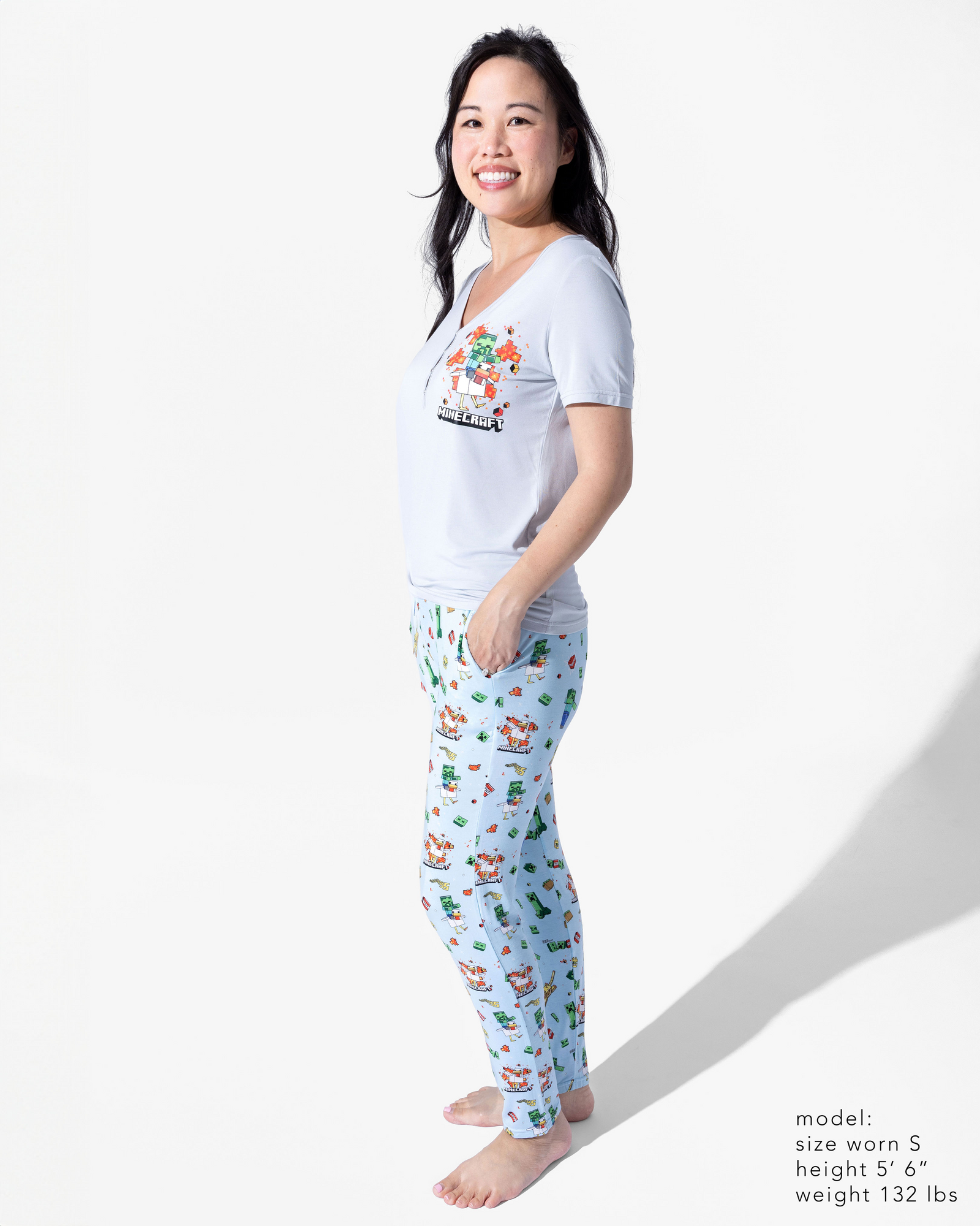 Minecraft: Chicken Jockey Bamboo Women's Pajama Set