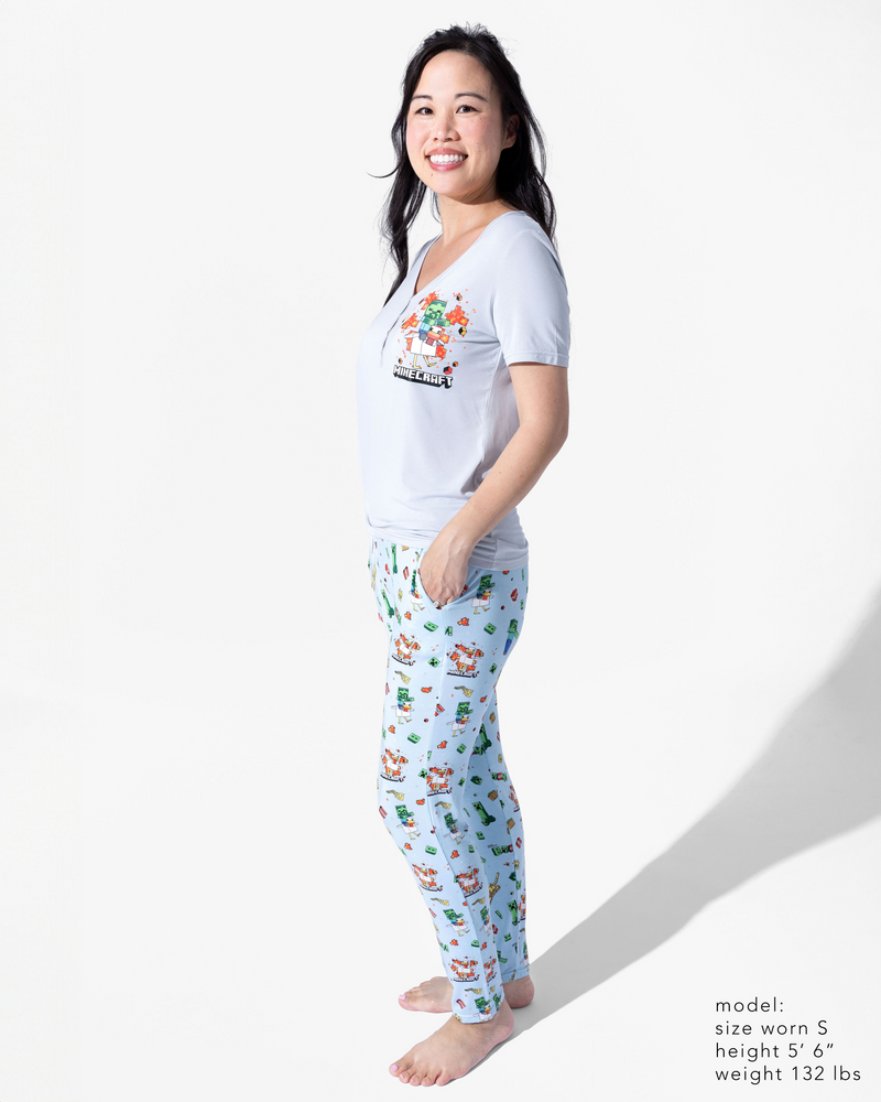 Minecraft: Chicken Jockey Bamboo Women's Pajama Set