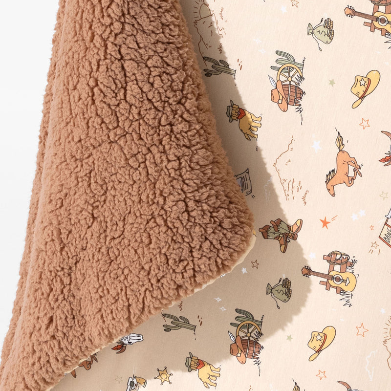 Cowboy Bamboo Sherpa Blanket
