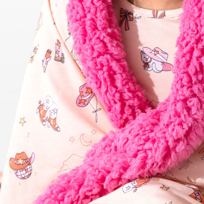 Cowgirl Bamboo Sherpa Blanket