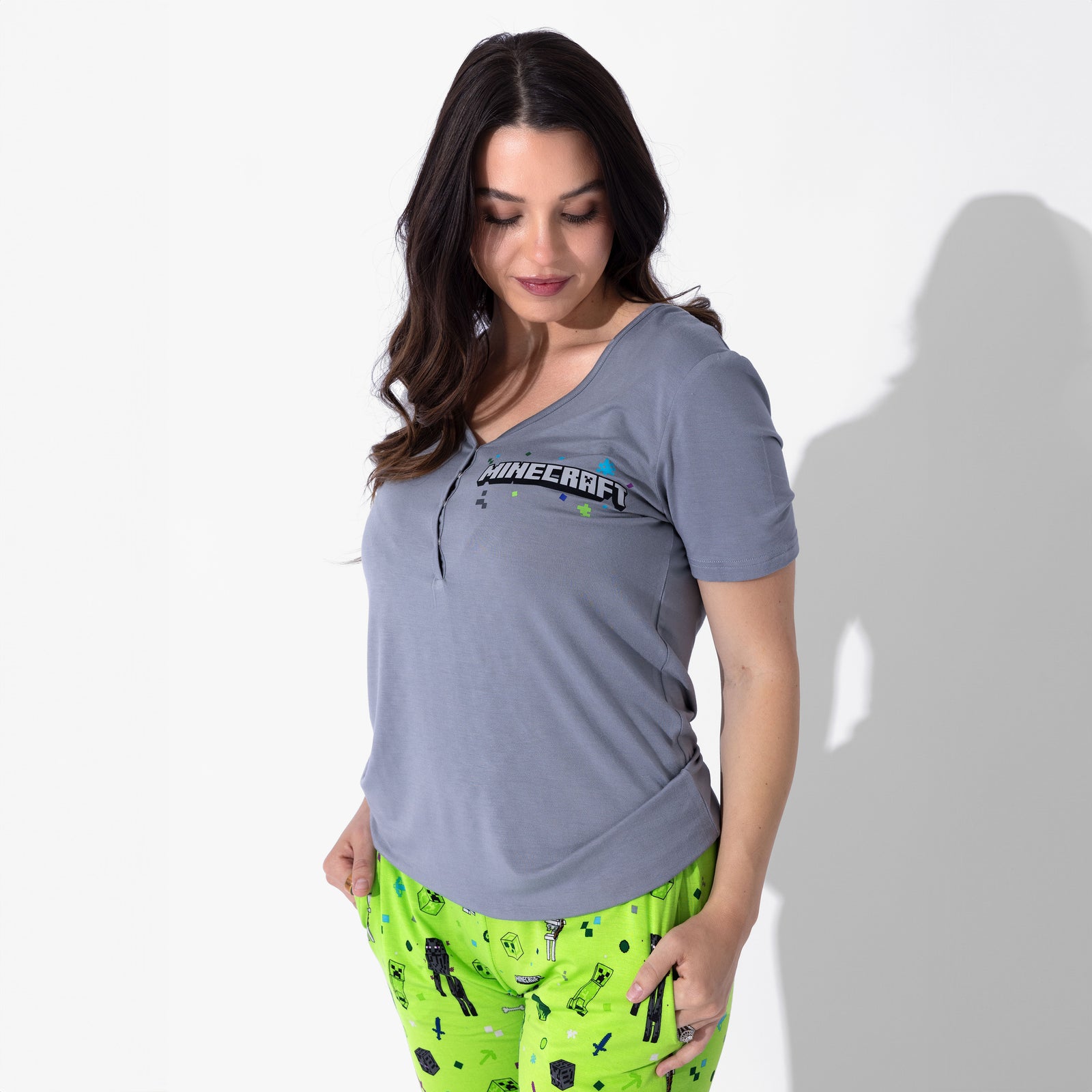 Minecraft Mob Squad Bamboo Women's Pajama Set