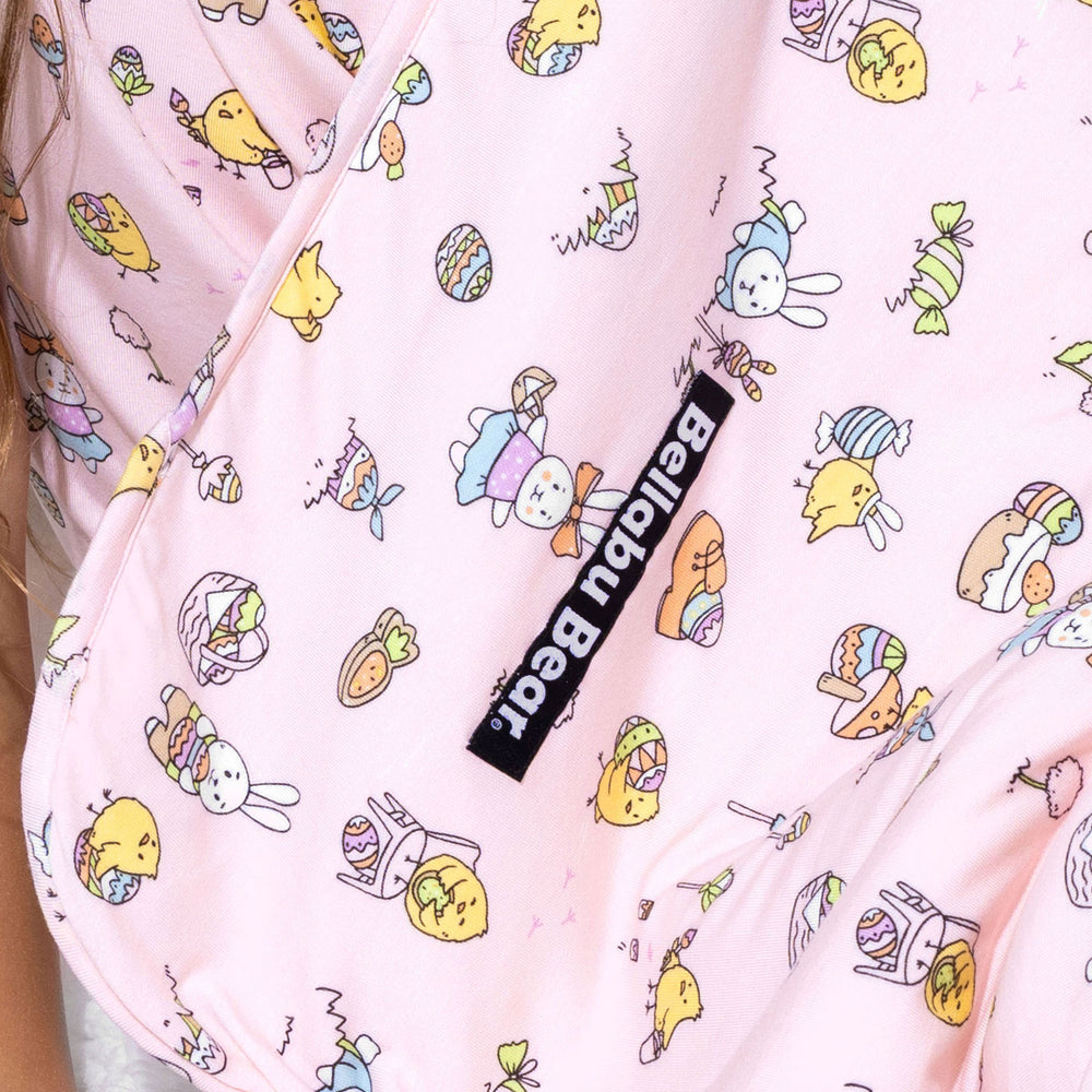 Easter Bunny Pink Bamboo Blanket