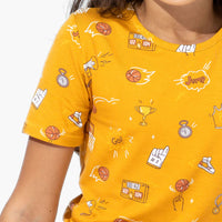 Basketball Bamboo Kids Pajama Short Set