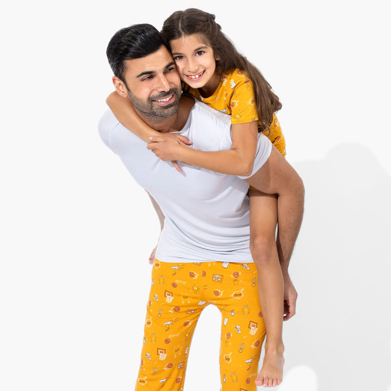 Basketball Bamboo Kids Pajama Short Set