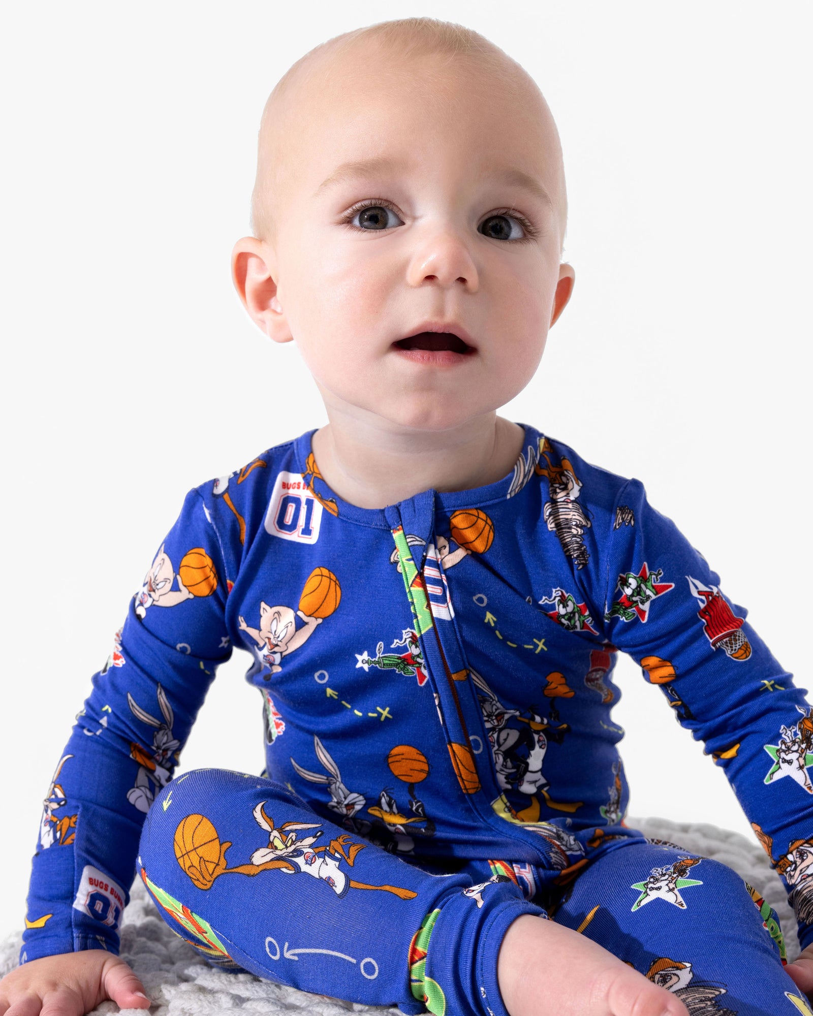 Space Jam Bamboo Convertible Footie