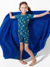 Basketball Pups Bamboo Sherpa Blanket