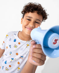 All Star Basketball Bamboo Kids Pajama Short Set