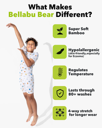 All Star Basketball Bamboo Kids Pajama Short Set