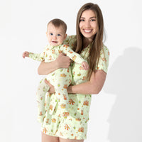 Capybara Boba Bamboo Convertible Footie