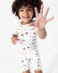 Boxing Bamboo Kids Pajama Short Set