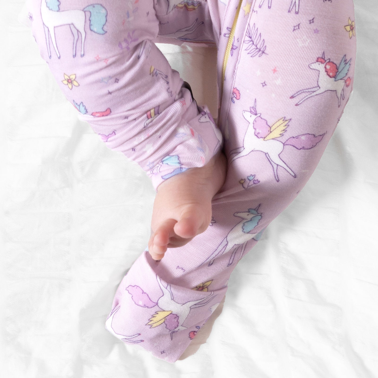 Enchanted Unicorn Bamboo Convertible Footie