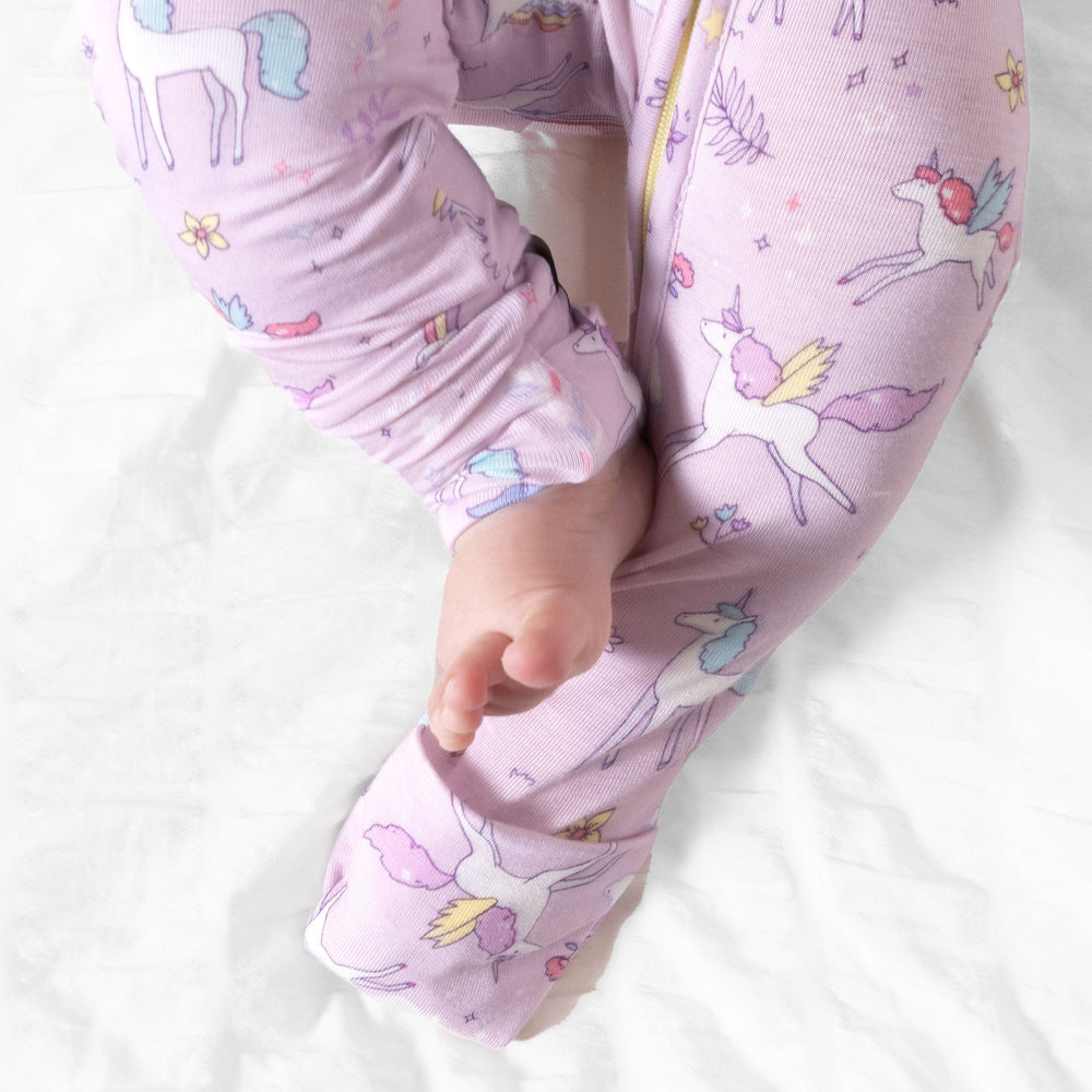 Enchanted Unicorn Bamboo Convertible Footie