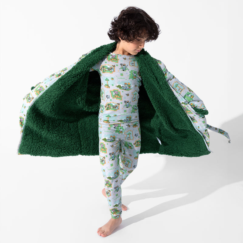 Minecraft Overworld Dreams Bamboo Kids Pajamas