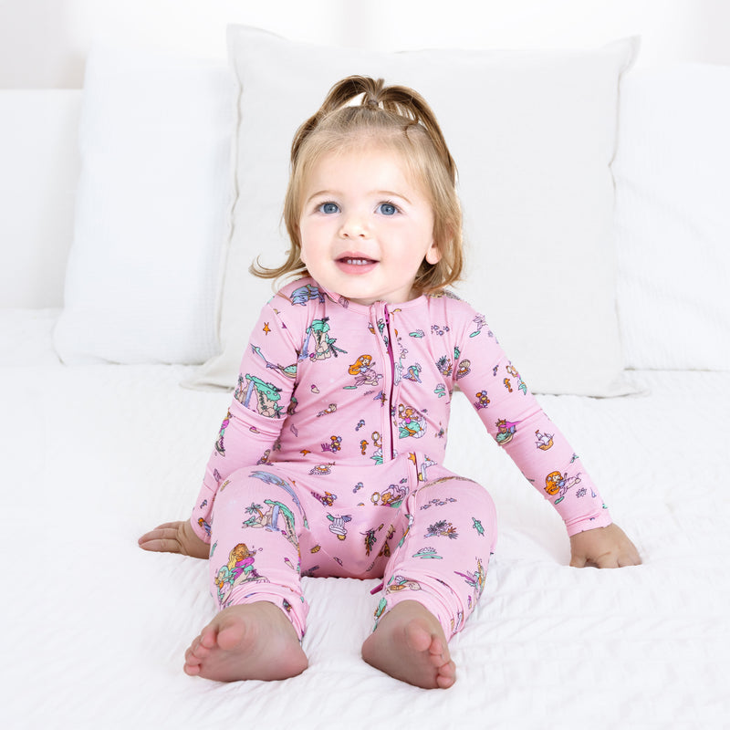 Mermaid Lagoon Bamboo Convertible Footie