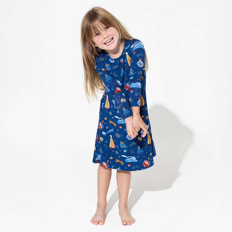 The Polar Express™ Bamboo Girls' Long Sleeve Dress