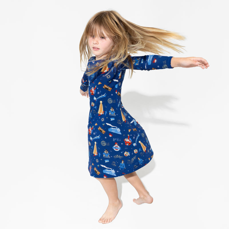 The Polar Express™ Bamboo Girls' Long Sleeve Dress