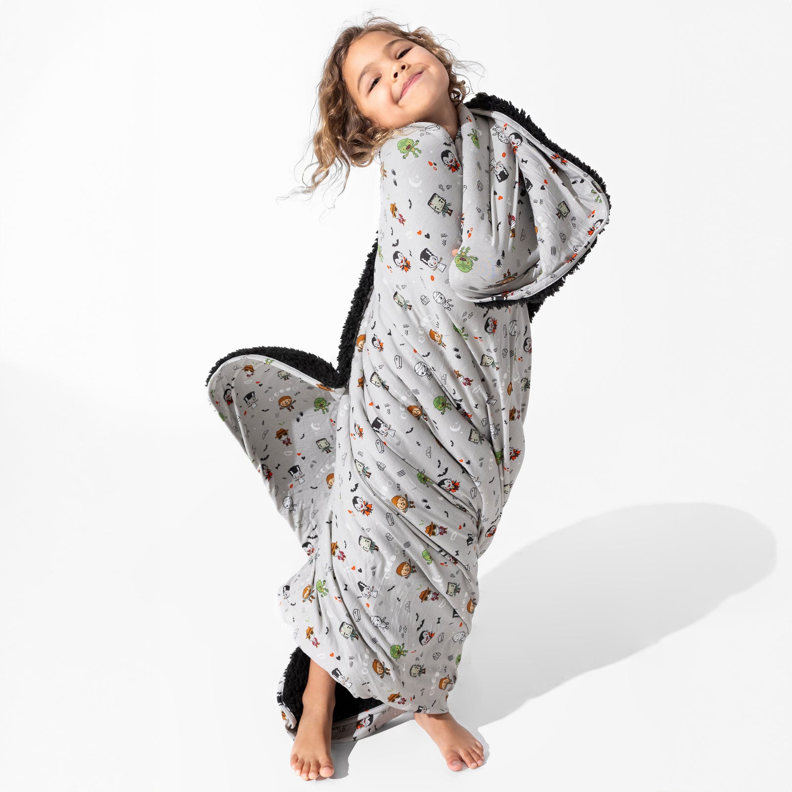 Little Monsters Bamboo Sherpa Blanket