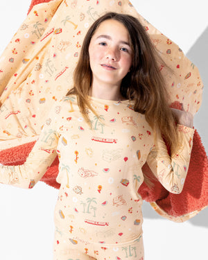 Minecraft: Summer Vibes Bamboo Sherpa Blanket