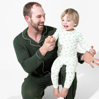 Pine Green Bamboo Men's Pajama Set