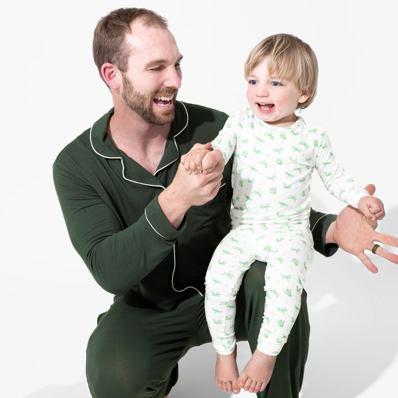 Pine Green Bamboo Men's Pajama Set