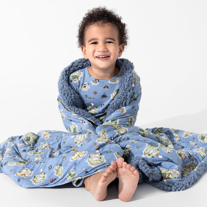 Pirate Cove Bamboo Sherpa Blanket