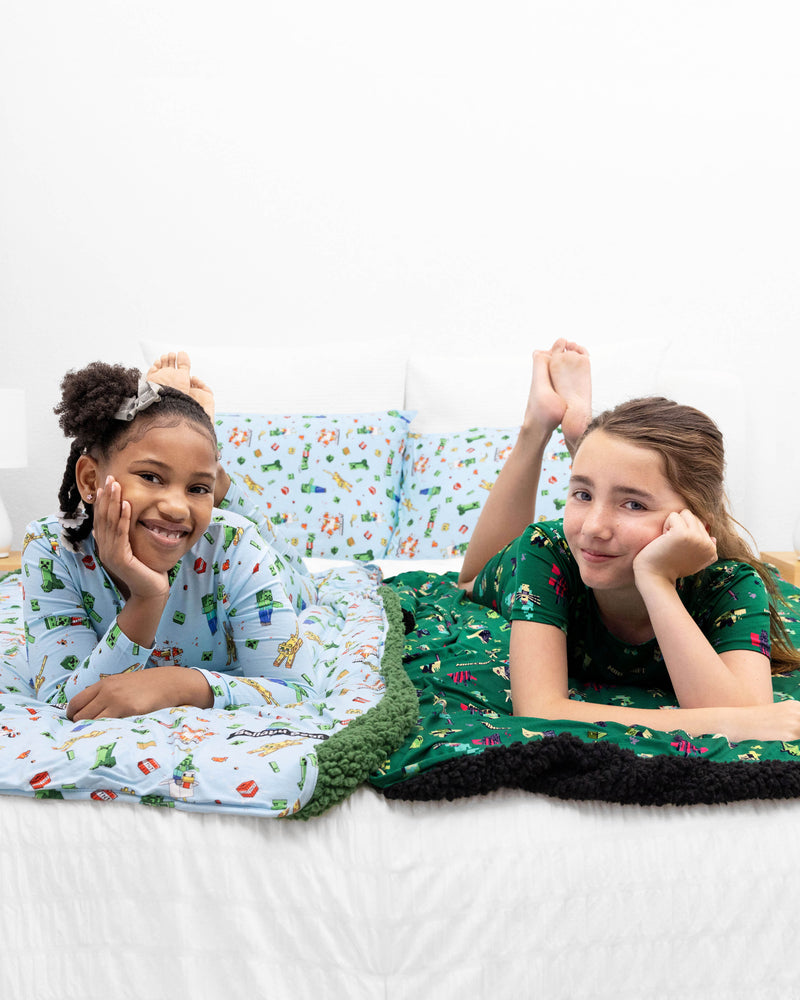 Minecraft: Midnight Mobs Bamboo Kids Pajama Short Set