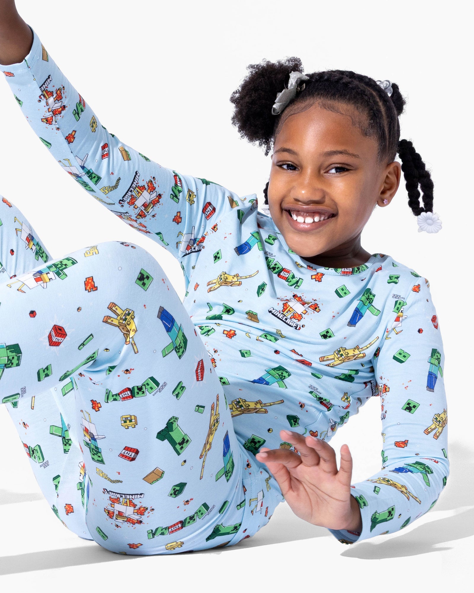 Minecraft: Chicken Jockey Bamboo Kids Pajamas