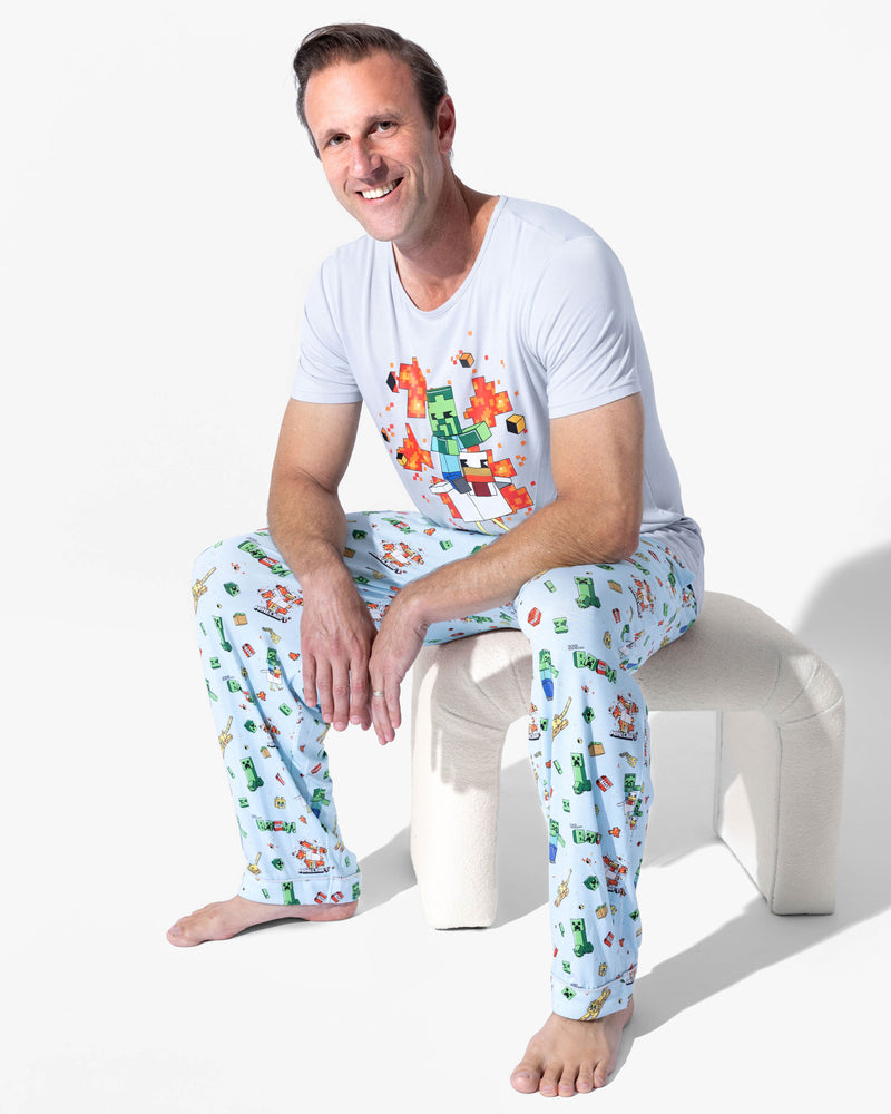 Minecraft: Chicken Jockey Bamboo Men's Pajama Set