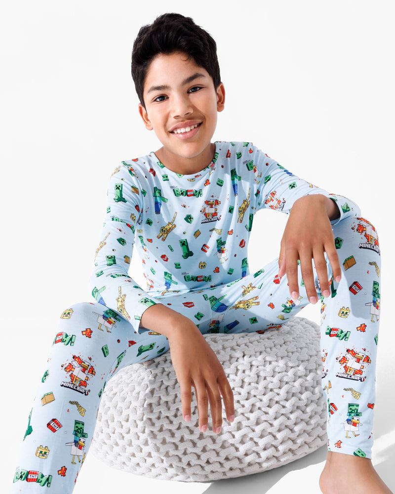 Minecraft: Chicken Jockey Bamboo Kids Pajamas