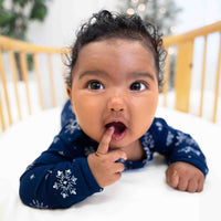 Snowflake Bamboo Convertible Footie