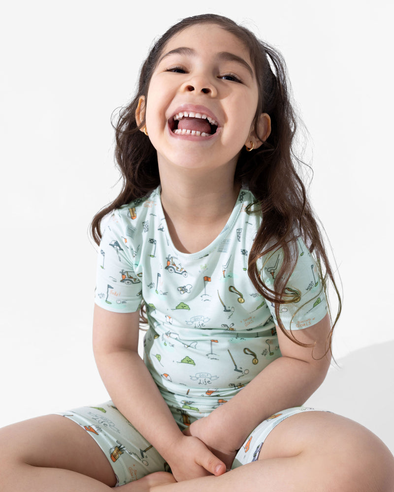 Golf Bamboo Kids Pajama Short Set