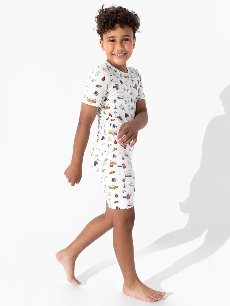 Boxing Bamboo Kids Pajama Short Set