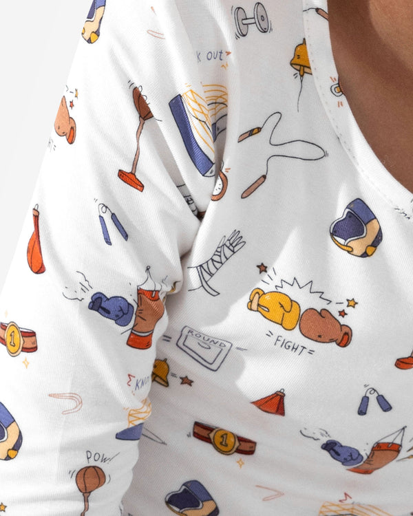 Boxing Bamboo Kids Pajamas