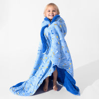 Baby Shark Surf Bamboo Sherpa Blanket
