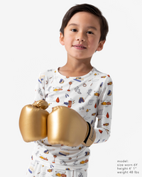 Boxing Bamboo Kids Pajamas