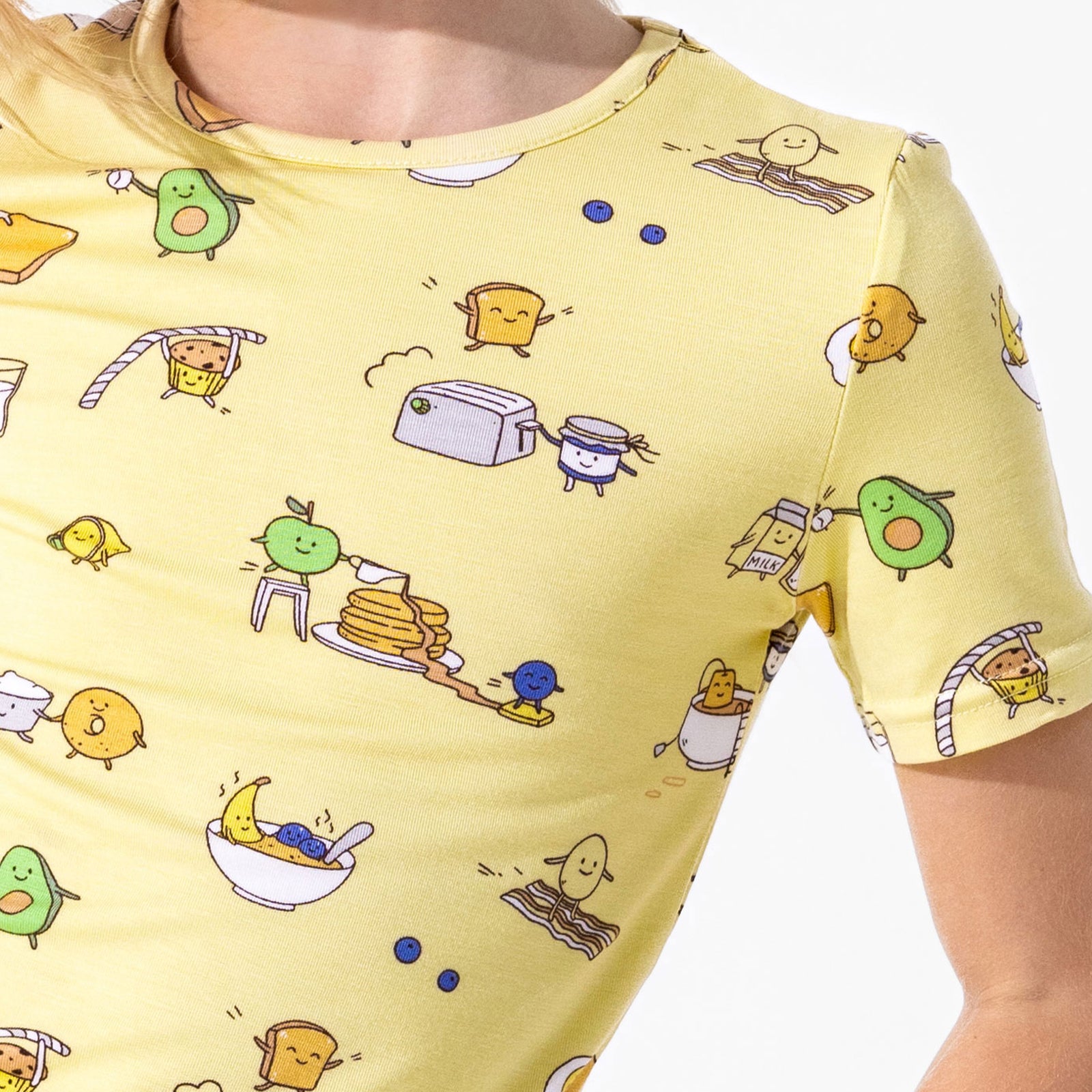 Love You Brunches Bamboo Kids Pajama Short Set