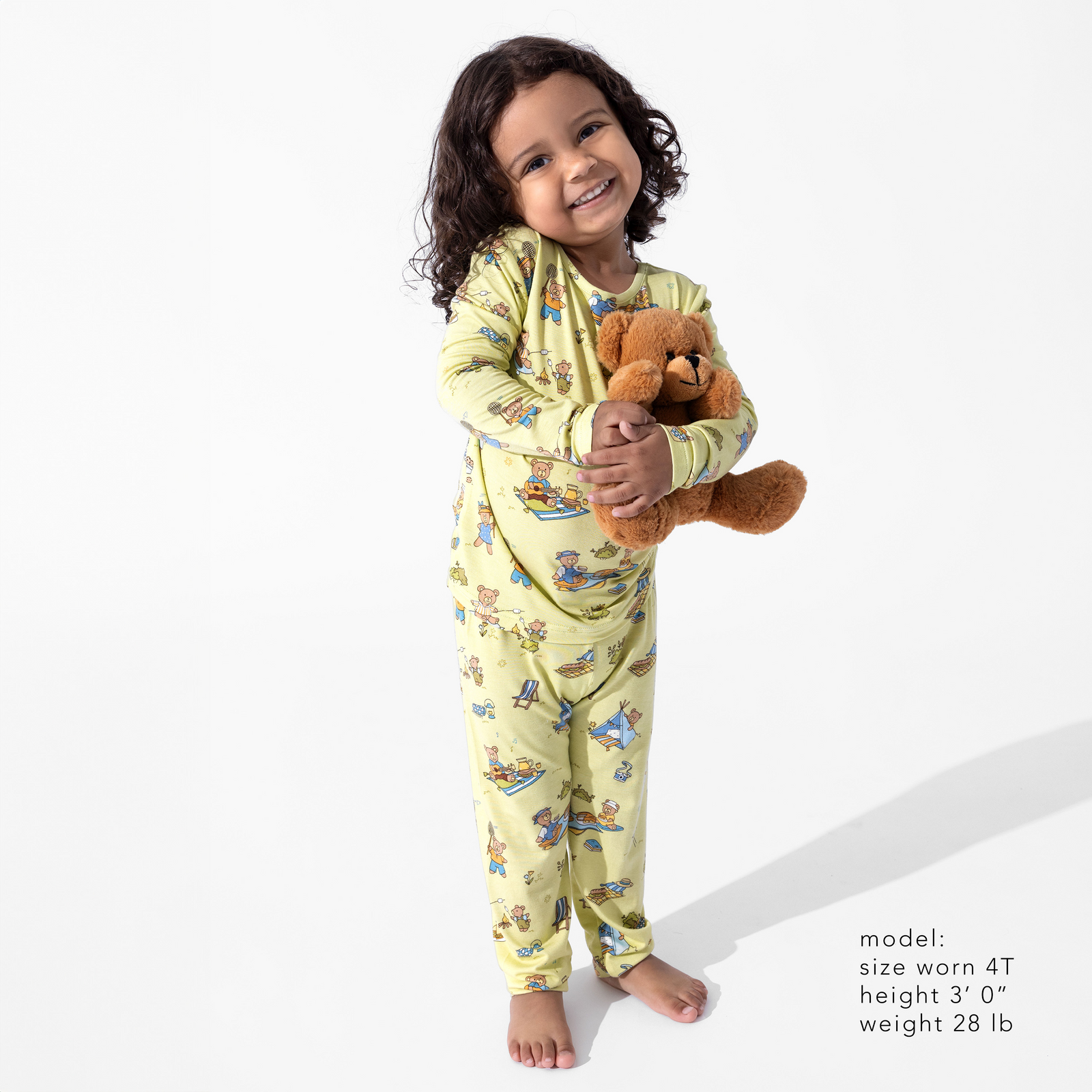 Teddy Bear Picnic Bamboo Kids Pajamas