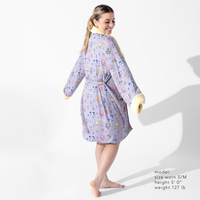 Minecraft Pixel Pals Bamboo Adult Sherpa Bathrobe