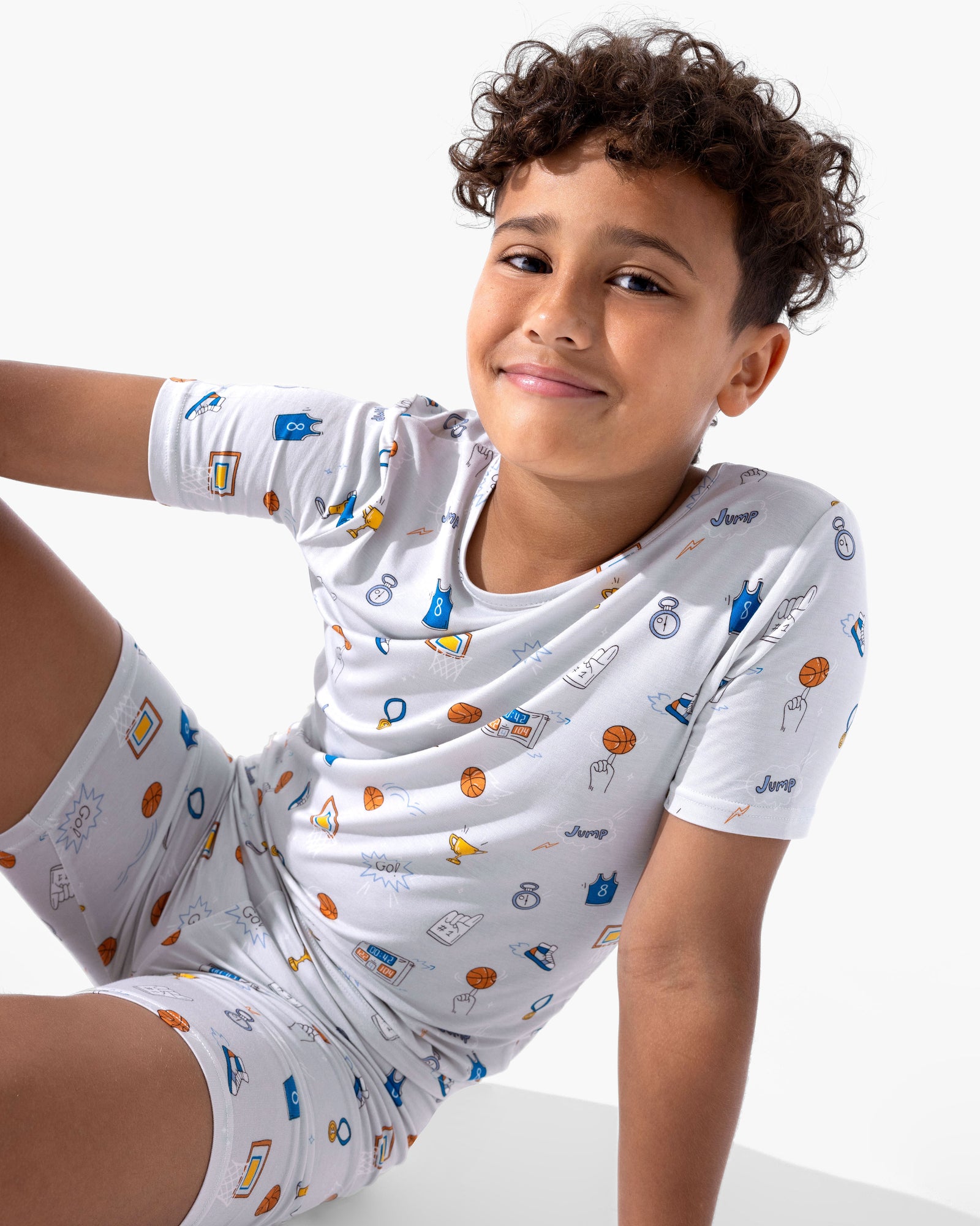 All Star Basketball Bamboo Kids Pajama Short Set