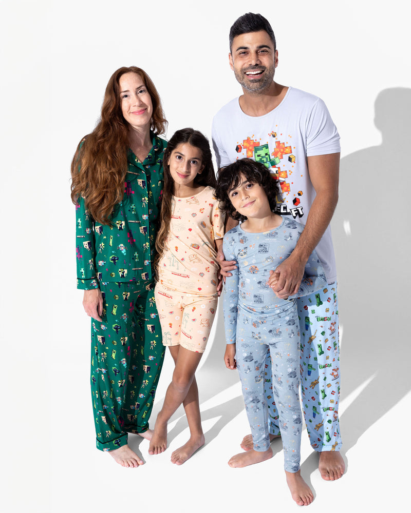 Minecraft: Summer Vibes Kids Pajama Short Set
