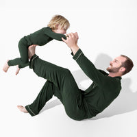 Pine Green Bamboo Men's Pajama Set