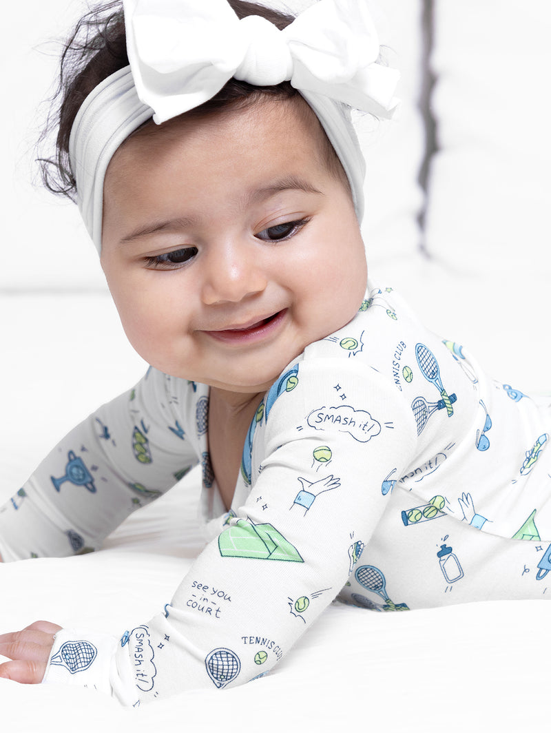 Tennis Bamboo Convertible Footie