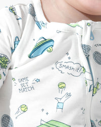 Tennis Bamboo Convertible Footie