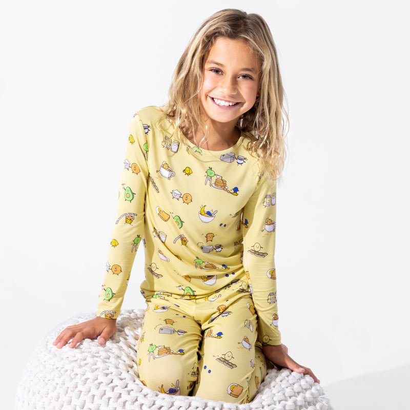 Love You Brunches Bamboo Kids Pajamas