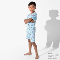 Sloth Pajama Party Bamboo Kids Pajama Short Set