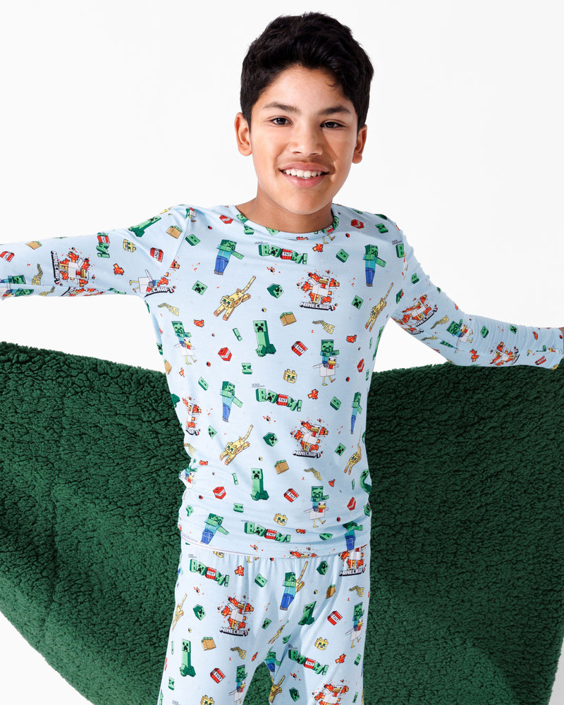 Minecraft: Chicken Jockey Bamboo Kids Pajamas