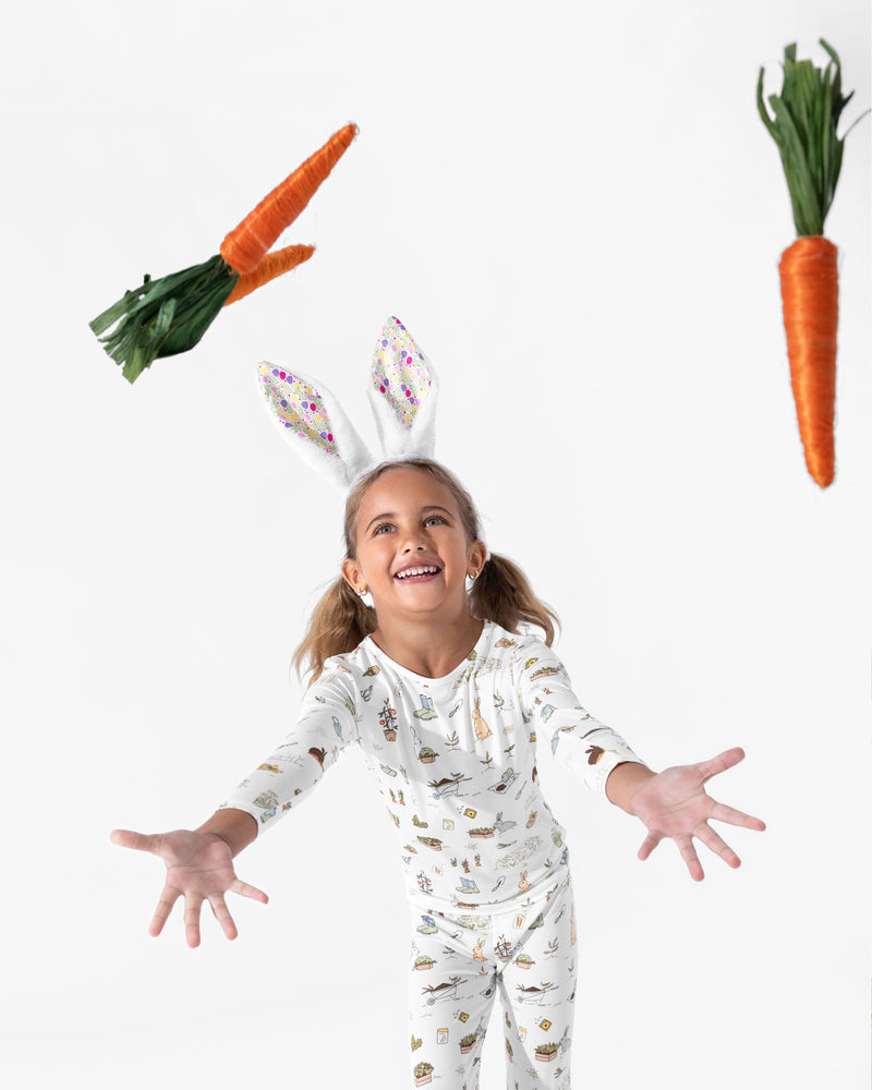 Bunny Garden Bamboo Kids Pajamas