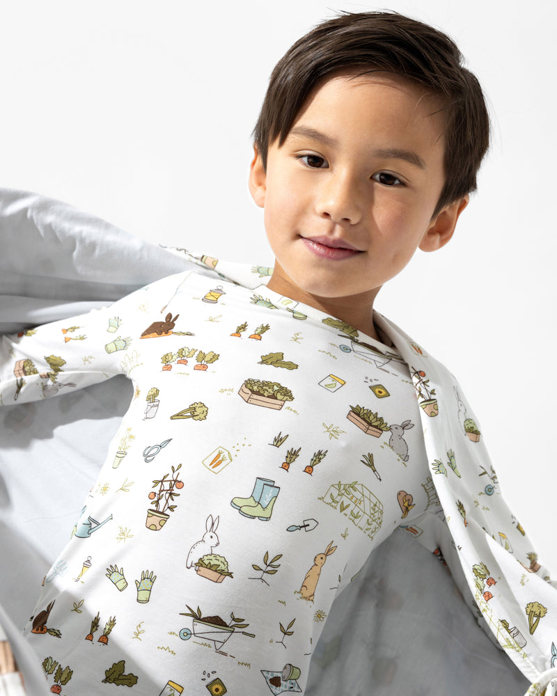 Bunny Garden Bamboo Blanket