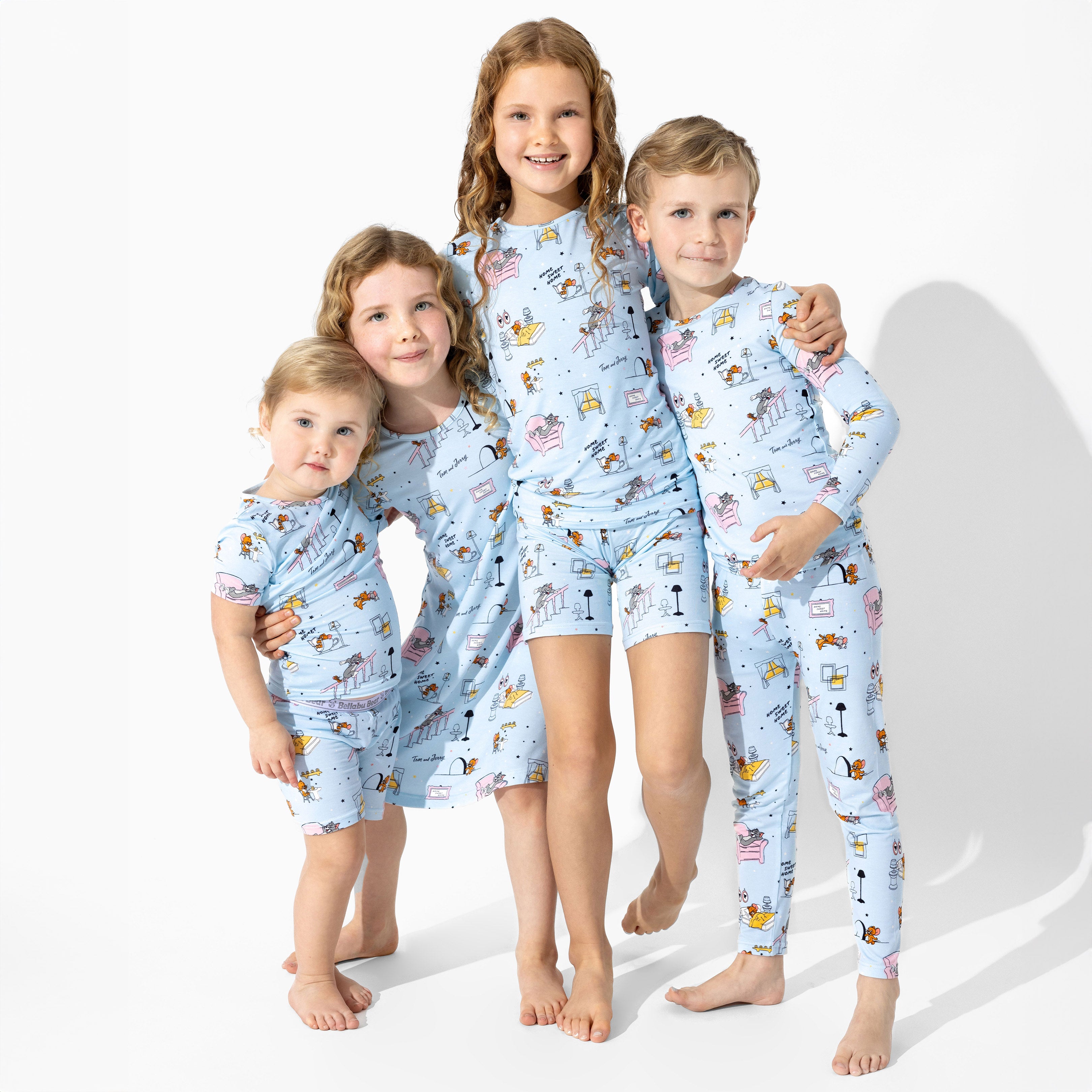 Tom & Jerry Bamboo Kids Short Set | Soft & Cozy Cartoon Sleepwear